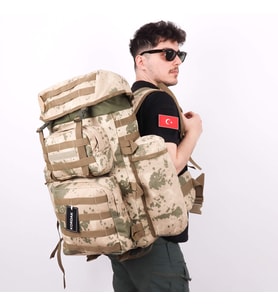 Kamp Çantası 90 Lt Jandarma Desenli Askeri Sırt Çantası