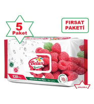 BELUX 120 Lİ ISLAK HAVLU BÖĞÜRTLEN 5 PAKET 600 YAPRAK ISLAK MENDİL