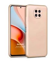 Microsonic Matte Silicone Xiaomi Redmi Note 9 5G Kılıf Gold