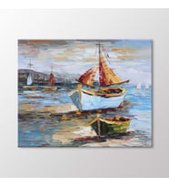 Arty Tablo Yelkenliler Tablo (Karışık)