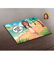 BK Gift Kişiye Özel Kız Çocuk Kolay Yetişmiyor Karikatürlü Ahşap Puzzle-1