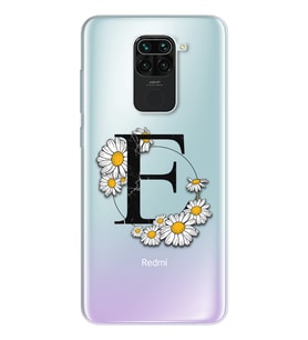 Papatya Harf Tasarım Süper Şeffaf Silikon Telefon Kılıfı Xiomai Redmi Note 9 E-H