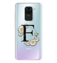 Papatya Harf Tasarım Süper Şeffaf Silikon Telefon Kılıfı Xiomai Redmi Note 9 E-H