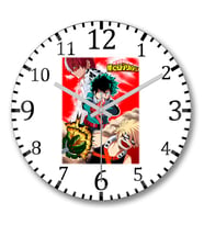Boku no Hero Academia Duvar Saati Bombeli Gercek Cam