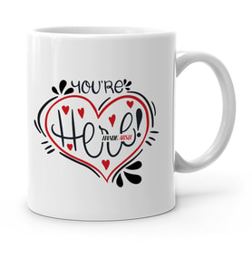 BK Gift Kişiye Özel Kalbimdesin Beyaz Kupa Bardak  1