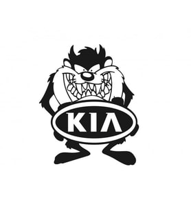 2 Adet Kia Taz komik Araba Sticker Yapıştırma