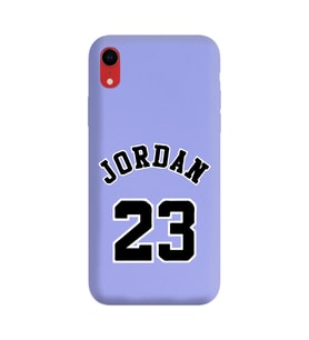 Iphone XR Air Jordan Tasarımlı Mor Lansman Telefon Kılıfı