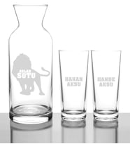 BK Gift Kişiye Özel Aslan Sütü Rakı Karaf Seti  4