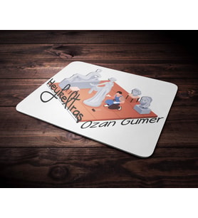 Kişiye Özel Heykeltraş Tasarımlı Mouse Pad (Renksiz)