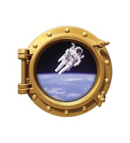 Renkselart Uzay Gemisi, Astronot Duvar Sticker-328