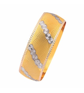 14 Ayar Mega Bilezik 25.00 Gram Ebru Model (Altın)