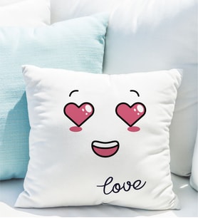 Kalpli Emoji Yastık