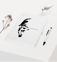 BK Gift Kişiye Özel Atatürk Temalı Beyaz Defter Kalem Hediye Seti - 7