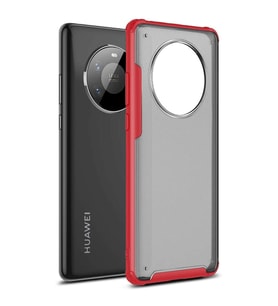 Microsonic Huawei Mate 40 Pro Kılıf Frosted Frame Kırmızı