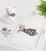 BK Gift Kişiye Özel Doktor Beyaz Defter Kalem Türk Kahvesi Fincanı Seti-13 (Model 1)