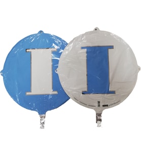 FOLYO BALON HARF I AÇIK MAVİ-BEYAZ 18''