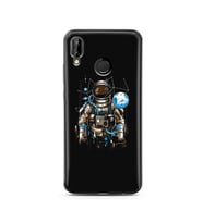 Uzay Astronot Tasarım Süper Şeffaf Silikon Telefon Kılıfı Huawei P20 Lite 