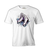 Buz Pateni Beyaz Erkek Tshirt