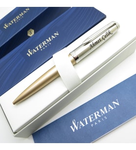 Waterman Embleme Deluxe Altın CT Tükenmez Kalem  İsme Özel Kalem  Hediyelik Kalem