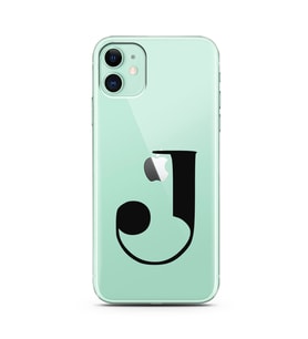 Iphone 11 Harf Tasarımlı Telefon Kılıfı J-Harfi 
