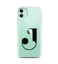 Iphone 11 Harf Tasarımlı Telefon Kılıfı J-Harfi 