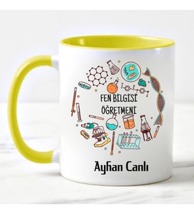 Fen Bilgisi Öğretmeni Kupa Bardağı Sarı