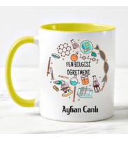 Fen Bilgisi Öğretmeni Kupa Bardağı Sarı