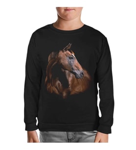 At 1 Siyah Çocuk Sweatshirt