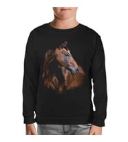 At 1 Siyah Çocuk Sweatshirt