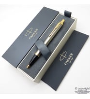 Parker IM Brushed Altın Tükenmez Kalem  İsme Özel Kalem