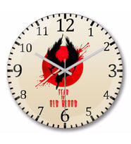 Fire Blood Fear The Old Blood Duvar Saati Bombeli Gercek Cam