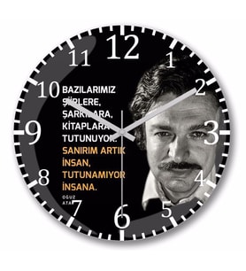 Oğuz Atay   Söz   Duvar Saati Bombeli Gercek Cam