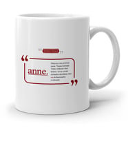 BK Gift Kişiye Özel Anne Beyaz Kupa Bardak  1