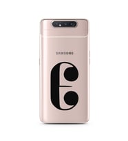 Samsung A80 Harf Tasarımlı Telefon Kılıfı E-Harfi 