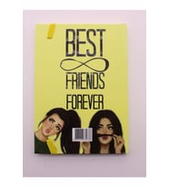 Lastikli Noktalı Sert Kapak Best Friend Defter