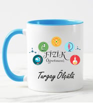 Fizik Öğretmeni Kupa Bardağı Mavi