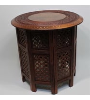 Ahşap Osmanlı Kafes Sehpa 53x53  cm.