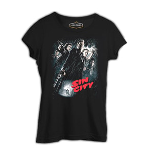 Sin City Siyah Kadın Tshirt