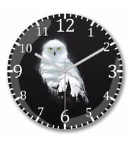 Harry Potter Magical Winter Duvar Saati Bombeli Gercek Cam