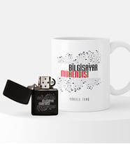 BK Gift Kişiye Özel Bilgisayar Mühendisi Temalı Çakmak ve Kupa Seti - 2