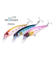 PROFISHER 3 Renk Set 2 Kanca Sahte Balık Yem 13,4 gr 11 cm Luadot