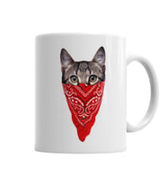 Gangster Cat Kedi Kupa Bardak Porselen