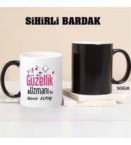 Güzellik Uzmanı Kupa Bardağı Sihirli (Beyaz)