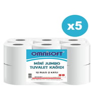 Omnisoft 5 Koli Mini Jumbo Tuvalet Kağıdı 60 Rulo