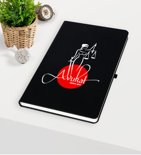 BK Gift Kişiye Özel Avukat Temalı Siyah Defter - 11