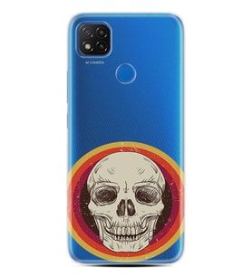Kılıfland Xiaomi Redmi 9C Kılıf Silikon Resimli Kapak Rainbow Skull Stok 659