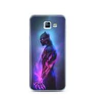 Black Panter Tasarım Süper Şeffaf Silikon Telefon Kılıfı Samsung A8 (2016)  