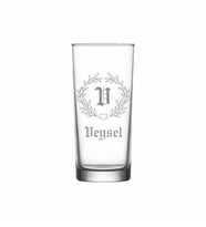 Kişiye Özel V Baş Harfli ve İsimli Tekli Rakı Bardağı  Model 27