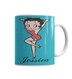 Betty Boop Kupa Bardak Porselen