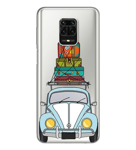 Tatil Araba Tasarımlı Süper Şeffaf Silikon Telefon Kılıfı Xiomai Redmi Note 9 Pr